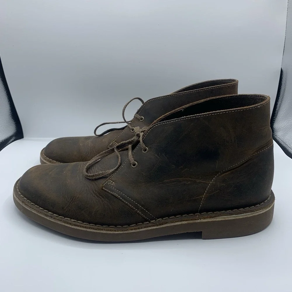 Clarks Bushacre 2 Beeswax Desert Boot Chukka Size 11 Men's Brown